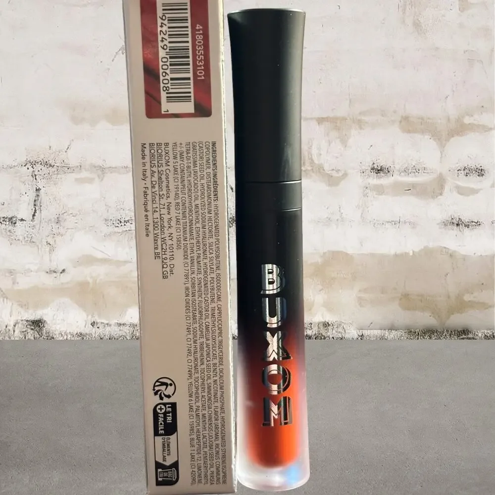 Buxom $25 Full-On Plumping Liquid Lipstick in Red Hot NIB